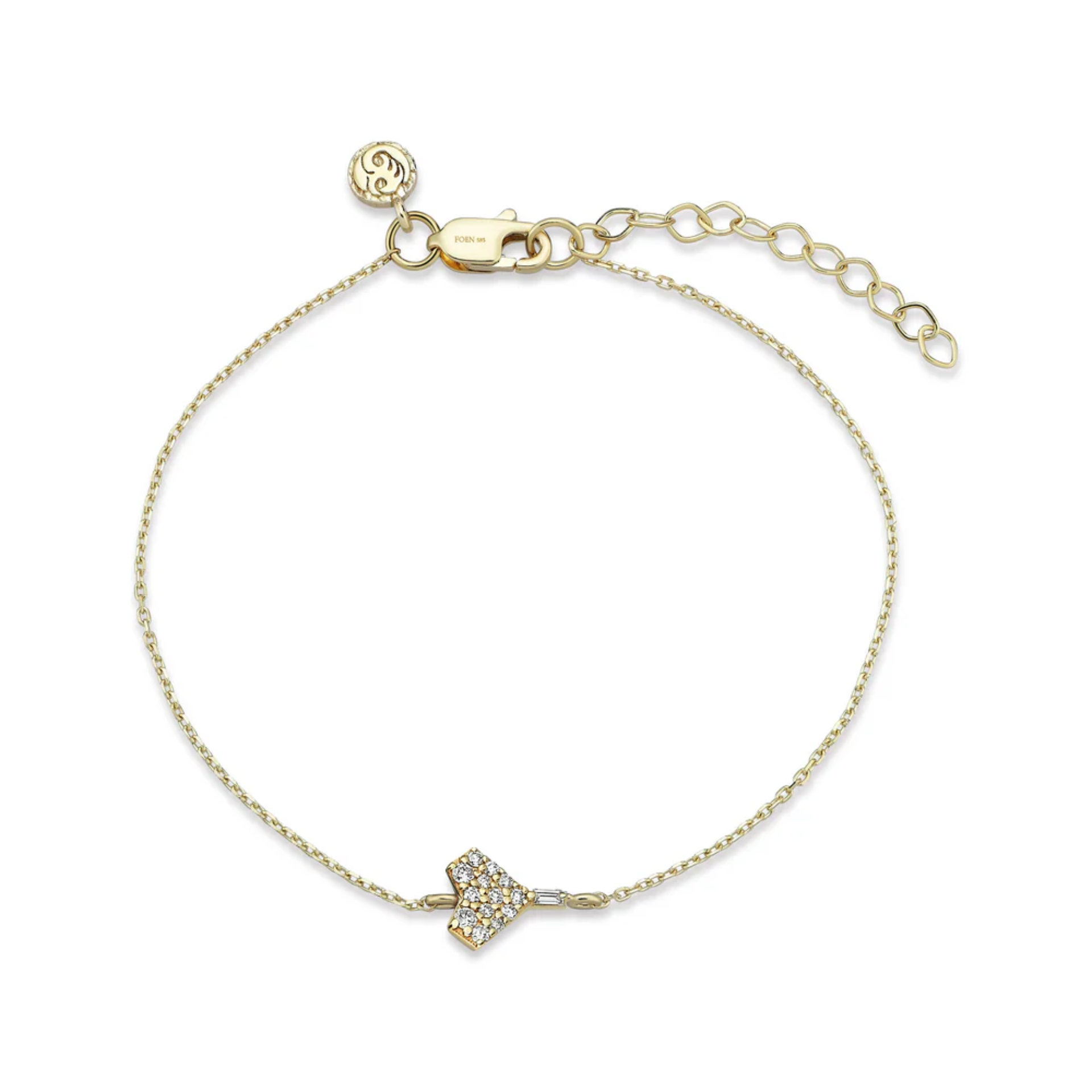Heart Full Of Diamonds Mini Bileklik resmi