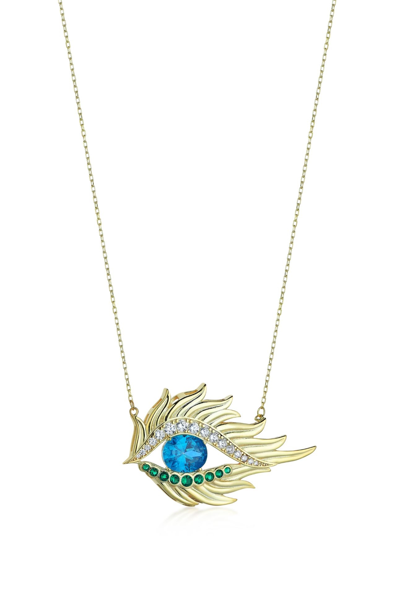 Göz Gümüş Kolye resmi