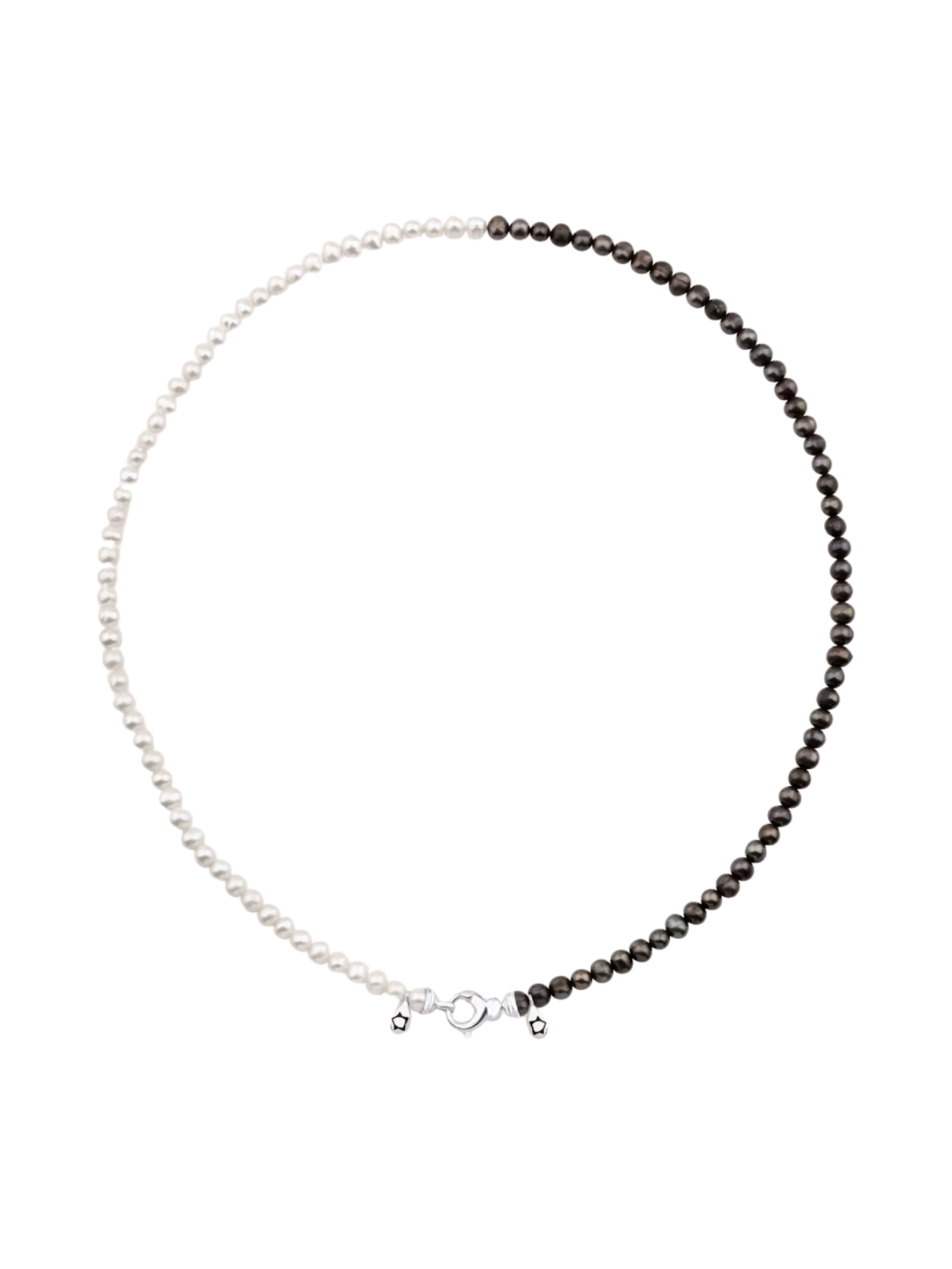 Sümer Siyah & Beyaz İnci Kolye resmi