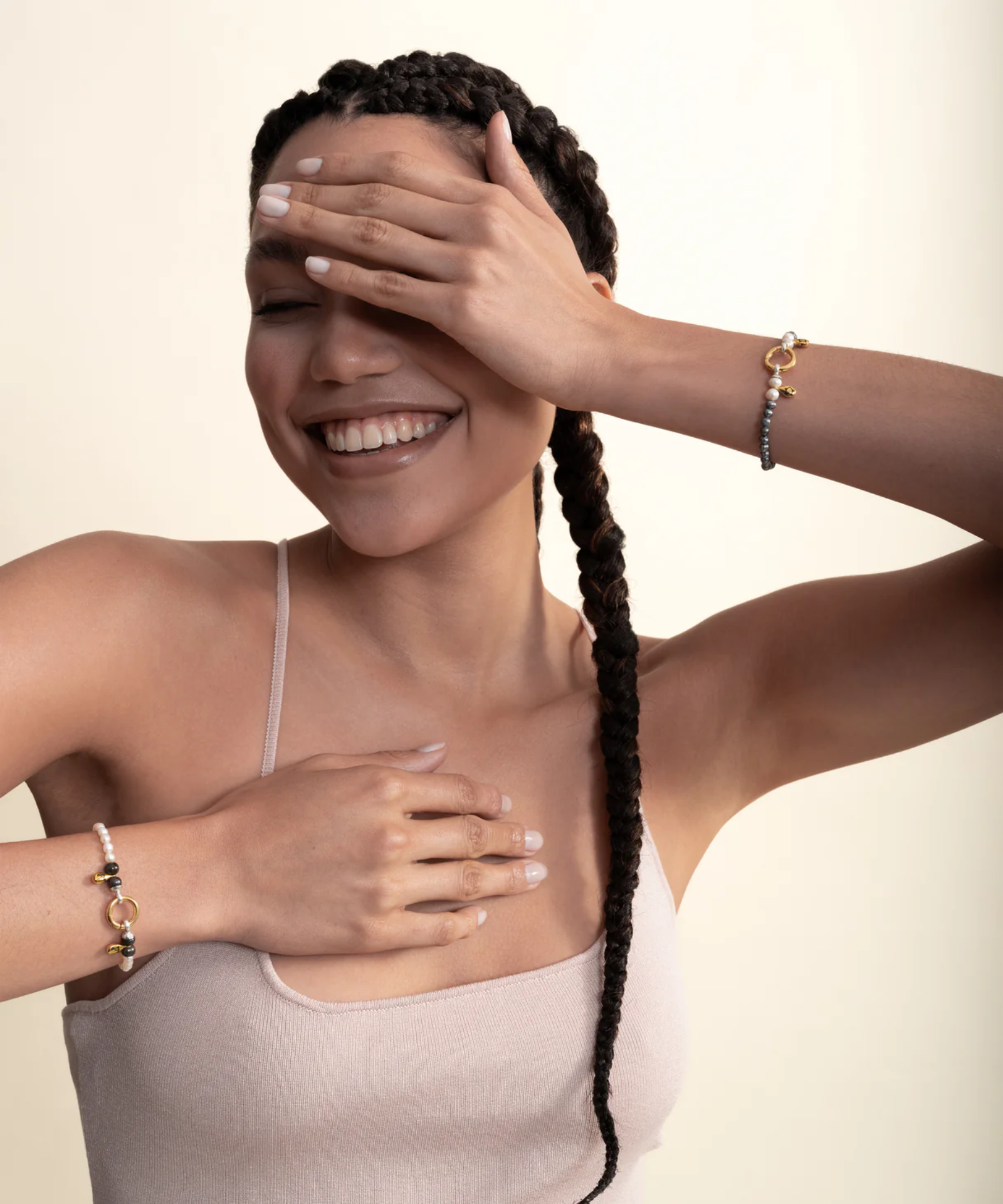 Sümer Beyaz İnci Bilezik resmi