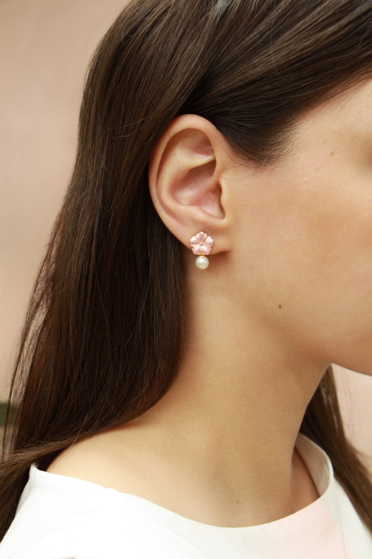 Bavella Mini İnci Küpe resmi