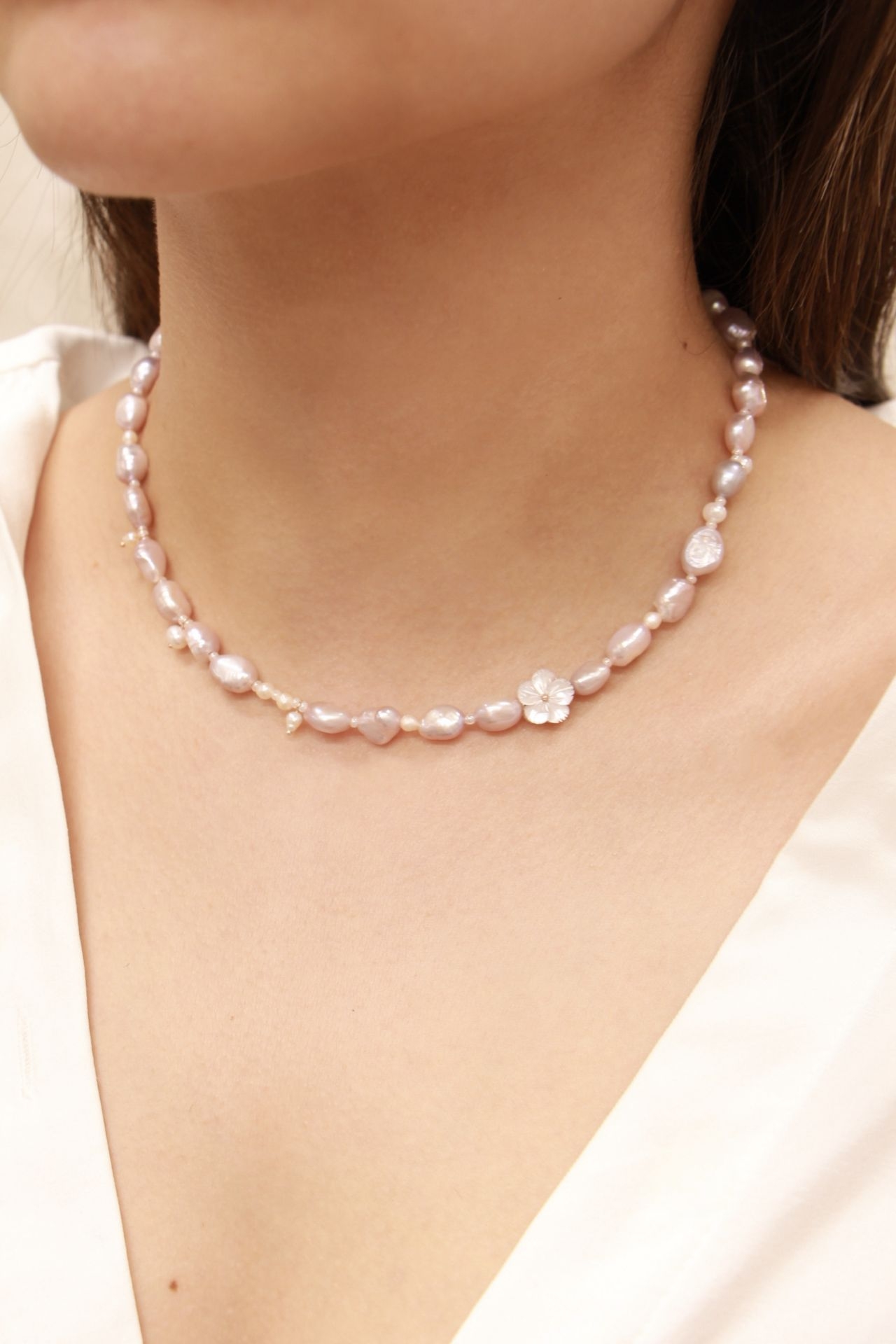 Cleito Matmazel İnci Kolye resmi