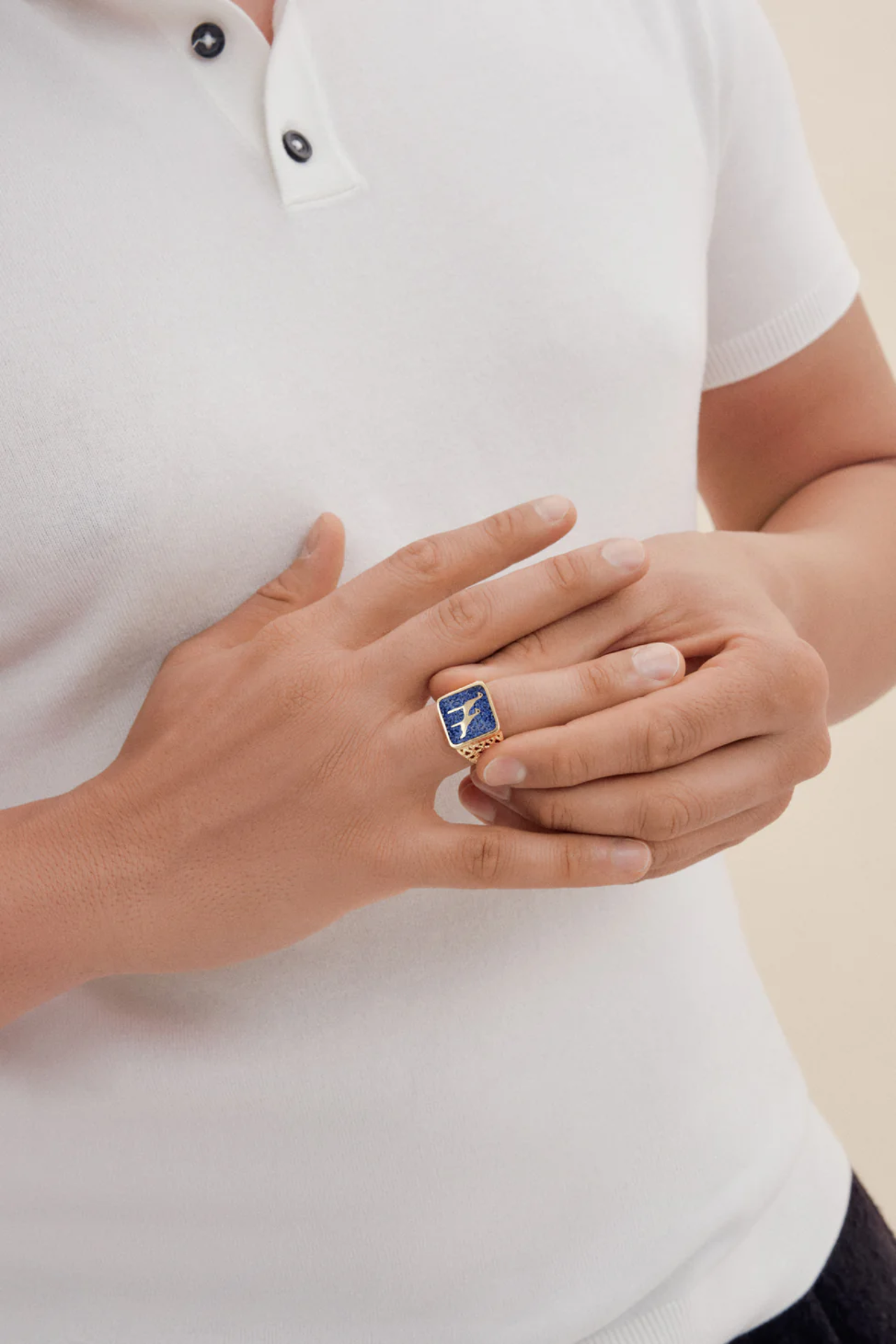 Lapis Turna Telkari Unisex Yüzük resmi