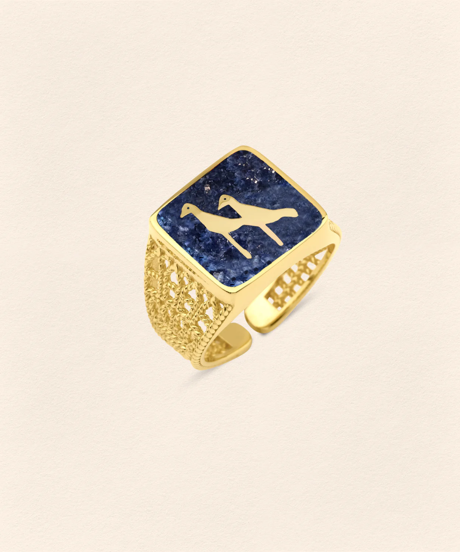 Lapis Turna Telkari Unisex Yüzük resmi