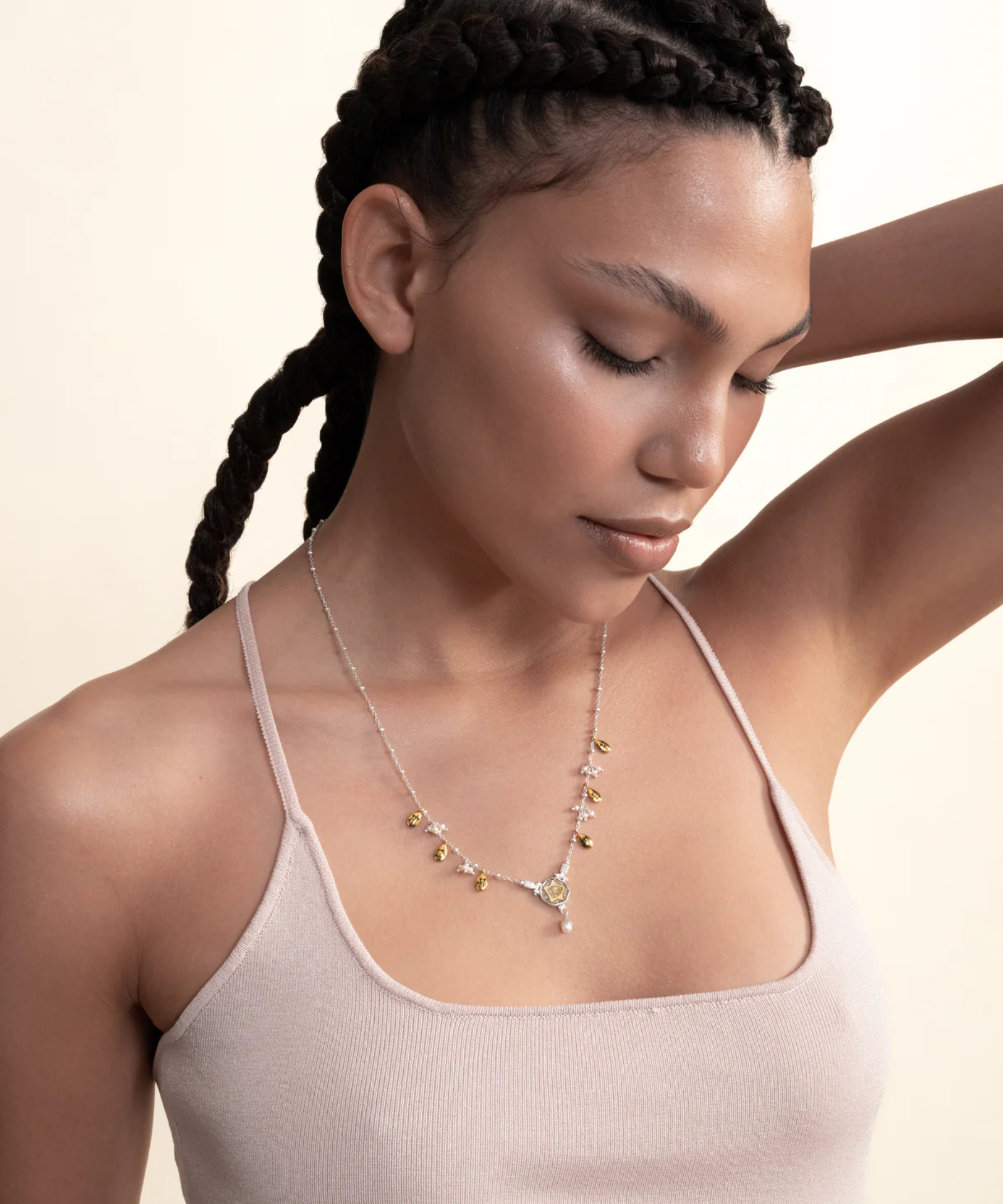 Sümer İnci Mozaik Kolye resmi