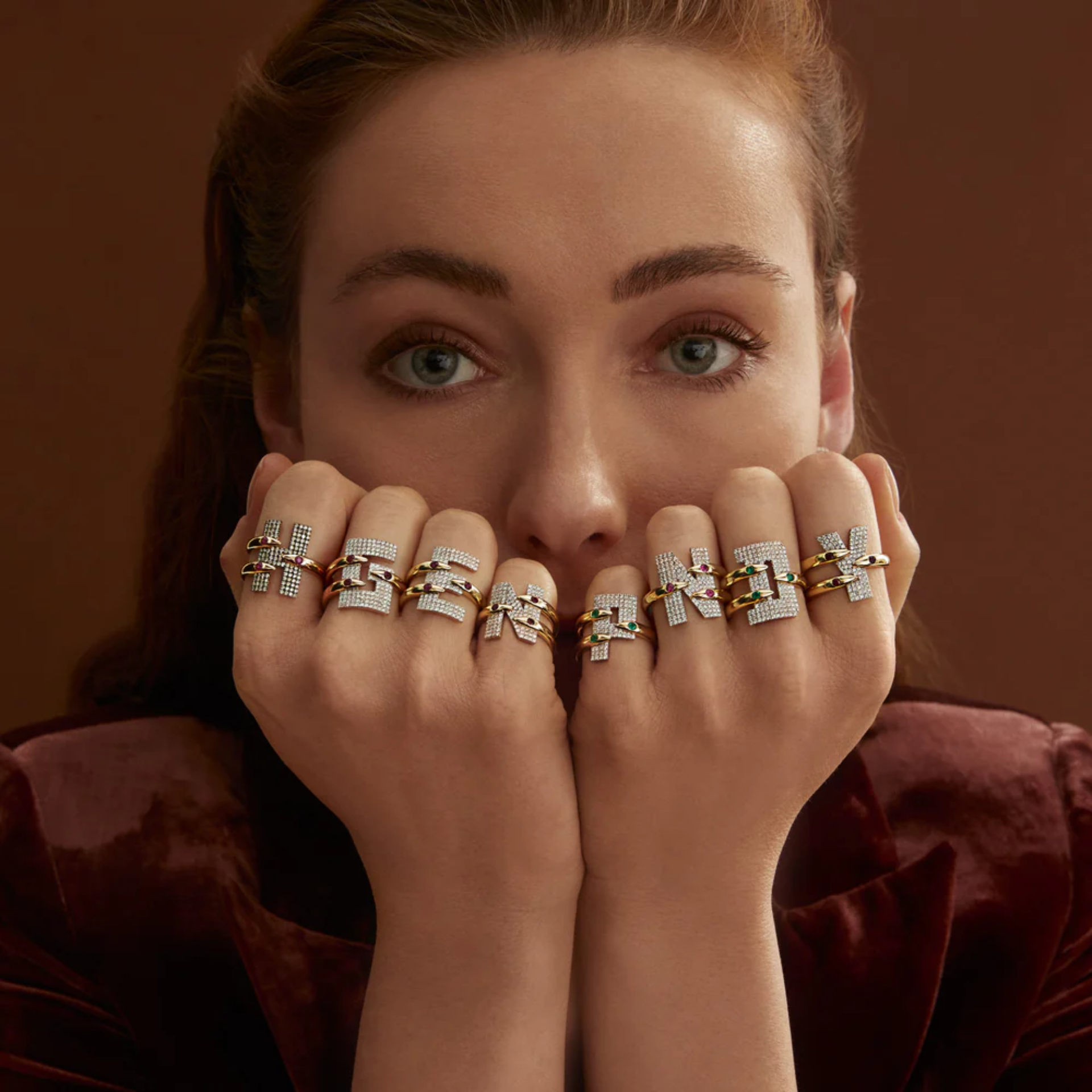 Presa Initial E Harf Yüzük resmi