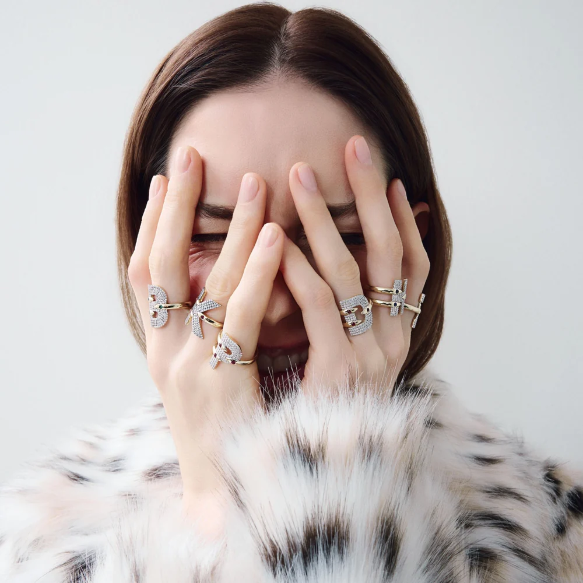 Presa Initial K Harf Yüzük resmi