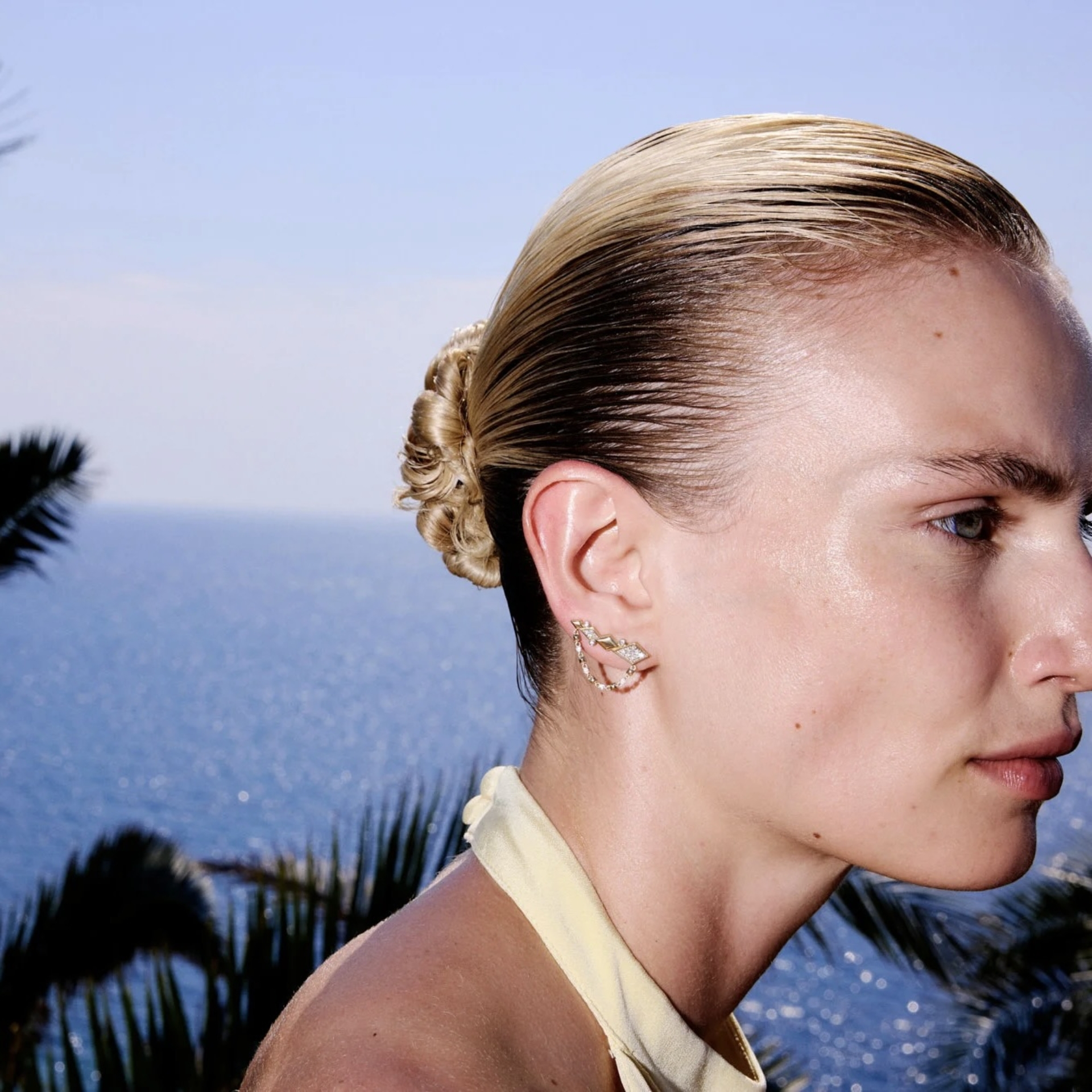 Bloom Chain Ear Küpe resmi