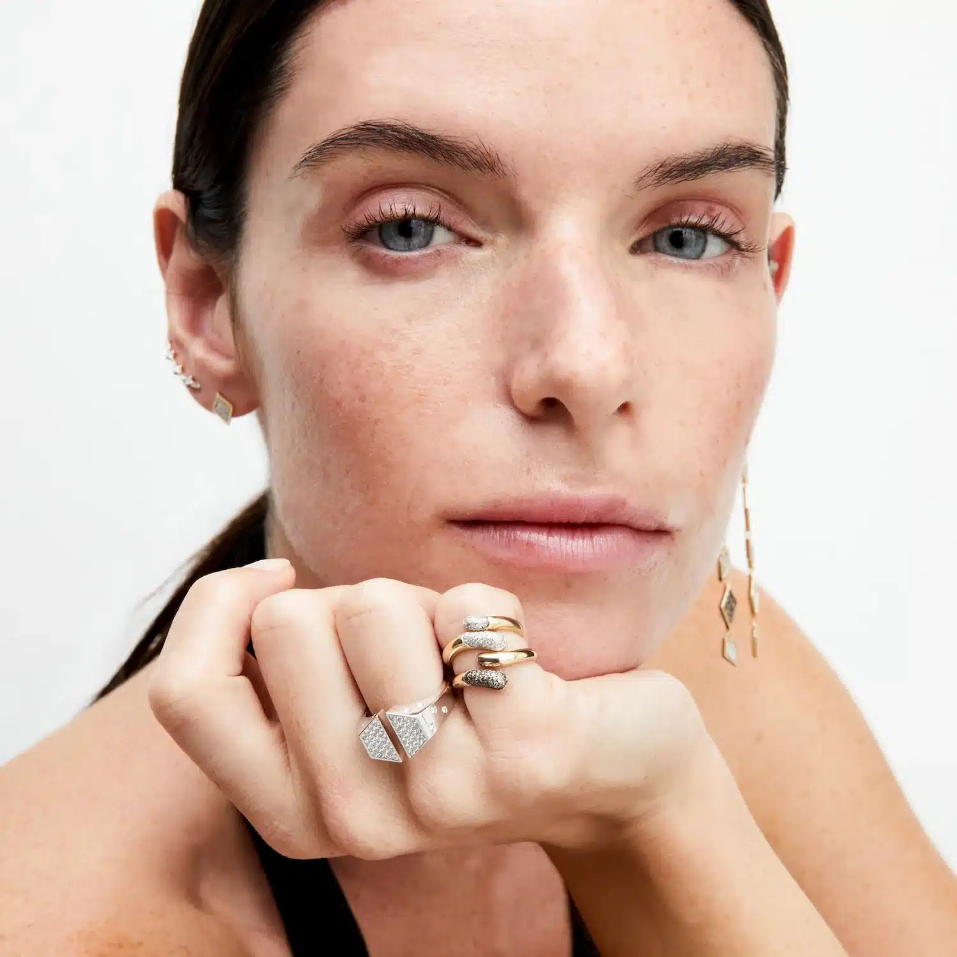 Serpent Kahverengi Pırlanta Yüzük resmi