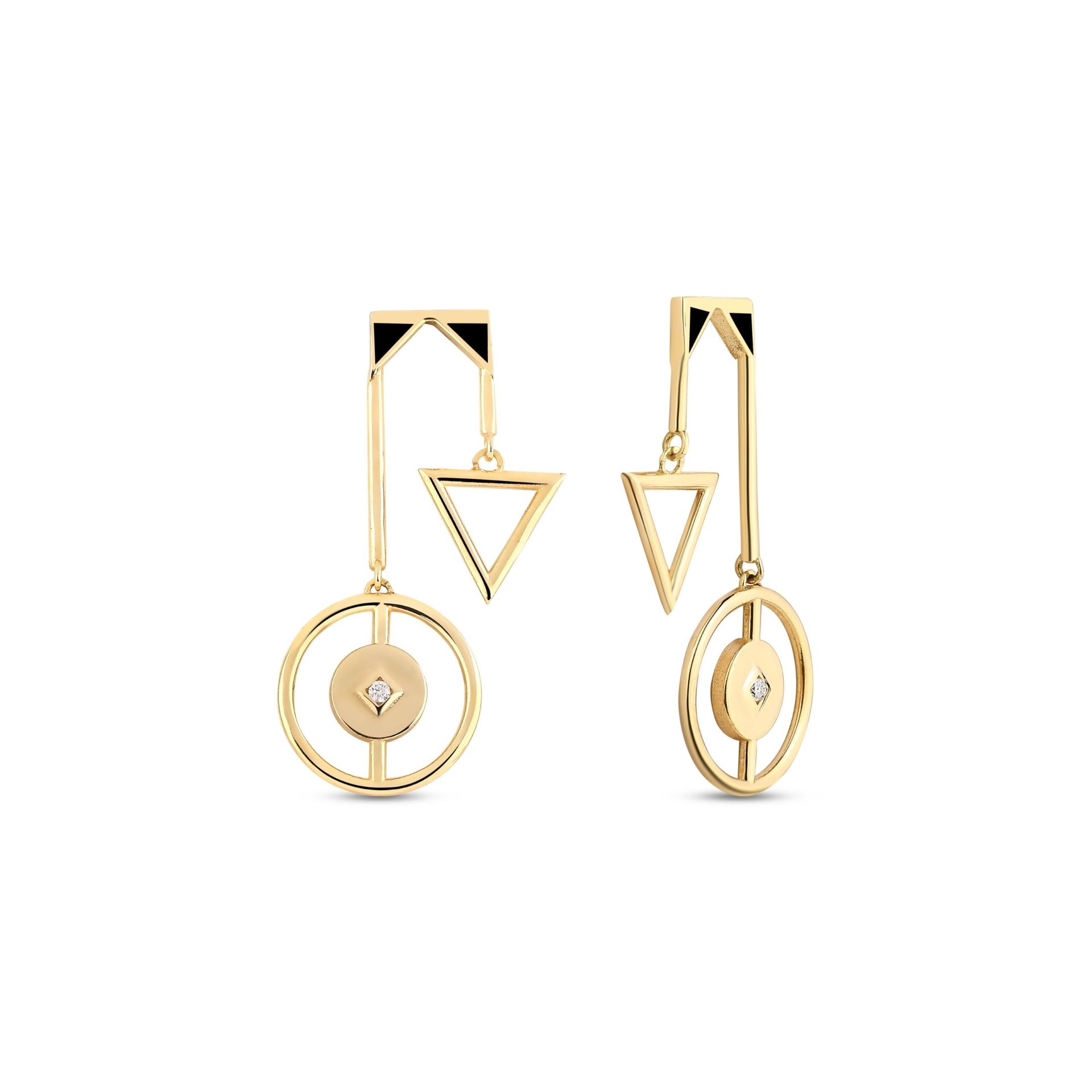 Black Bridge of Splendor Küpe resmi