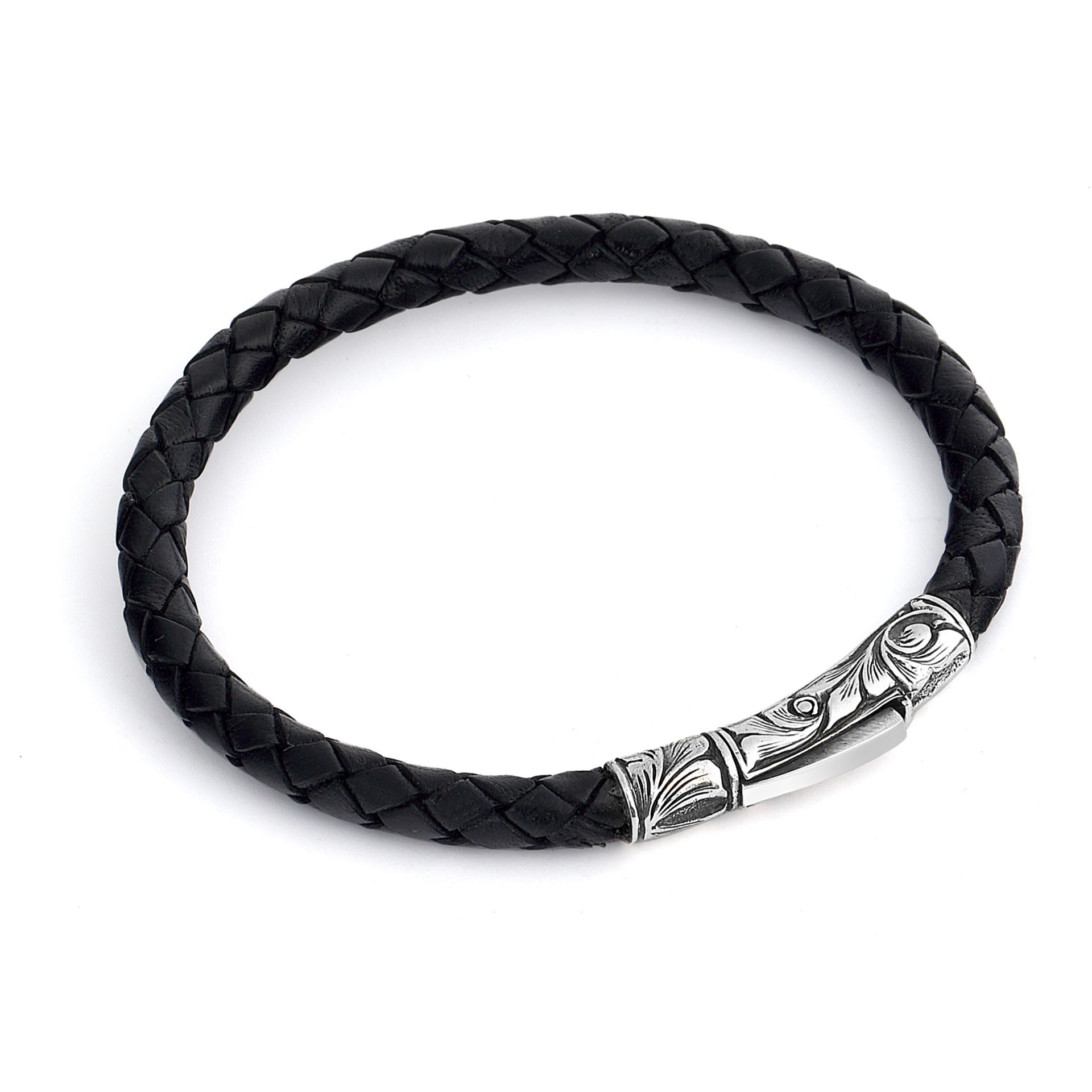 Single Lock Long Ms Gümüş Bileklik resmi