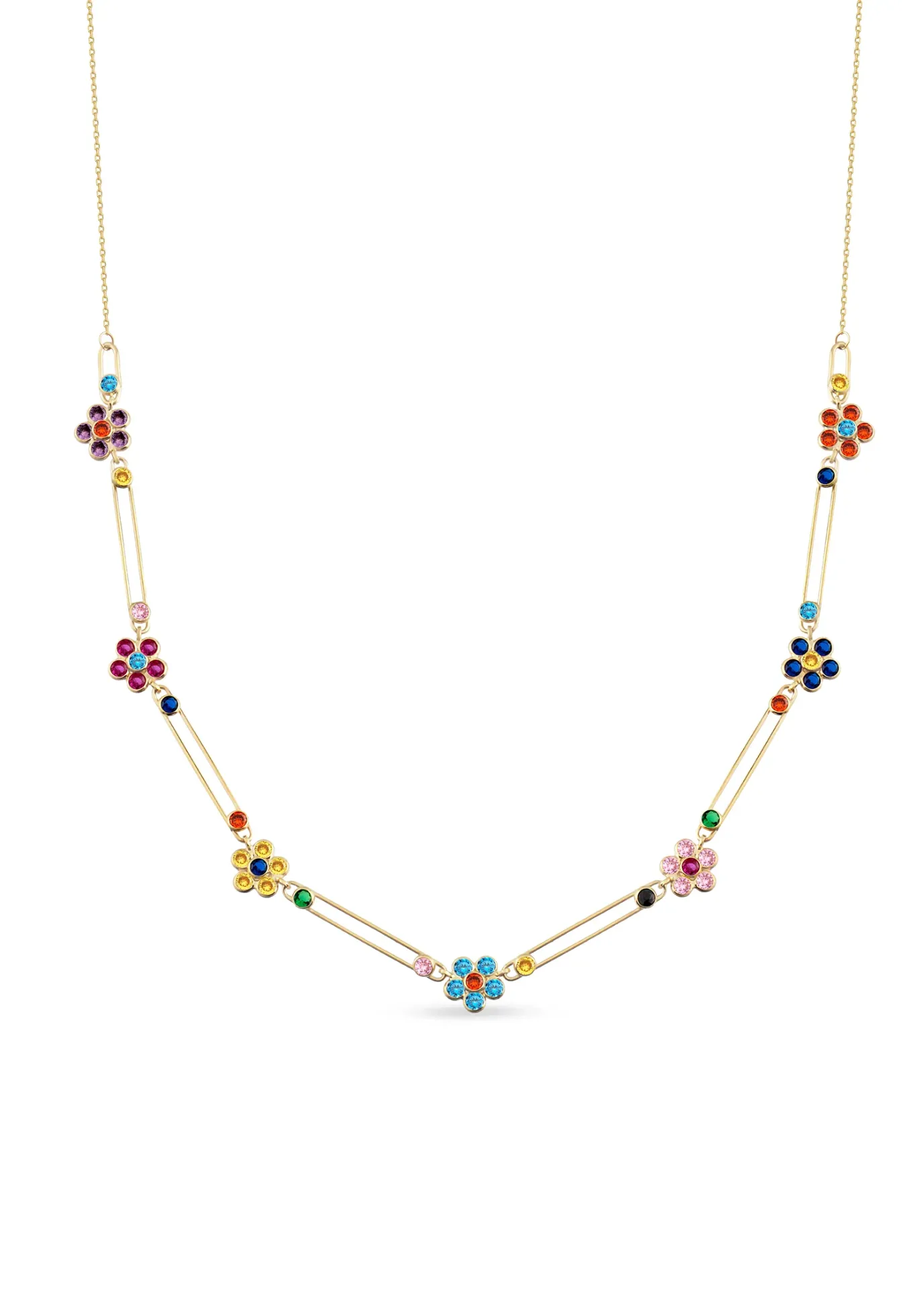 Garden Paperclip 14 Ayar Altın Kadın Kolye resmi