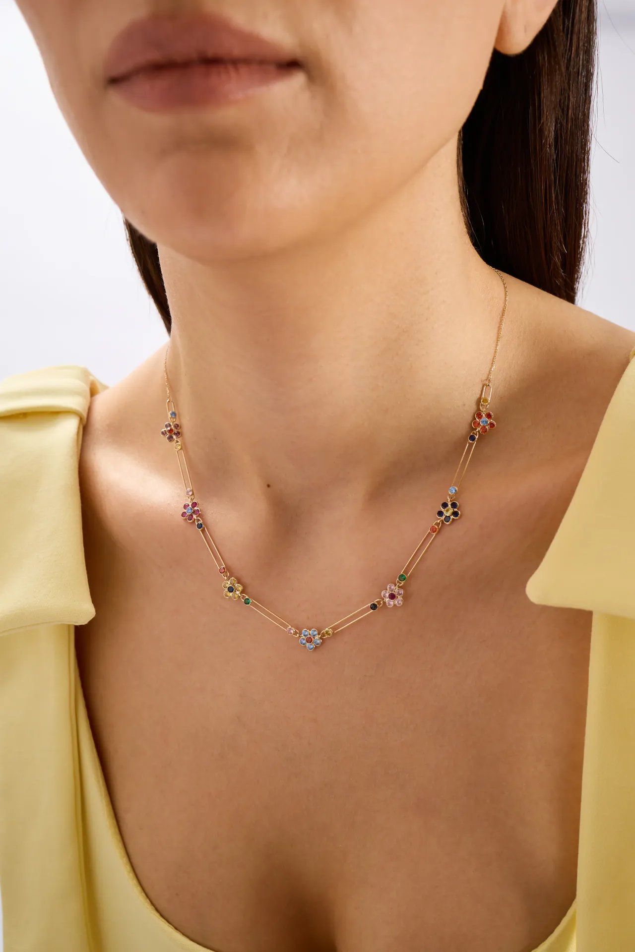 Garden Paperclip 14 Ayar Altın Kadın Kolye resmi