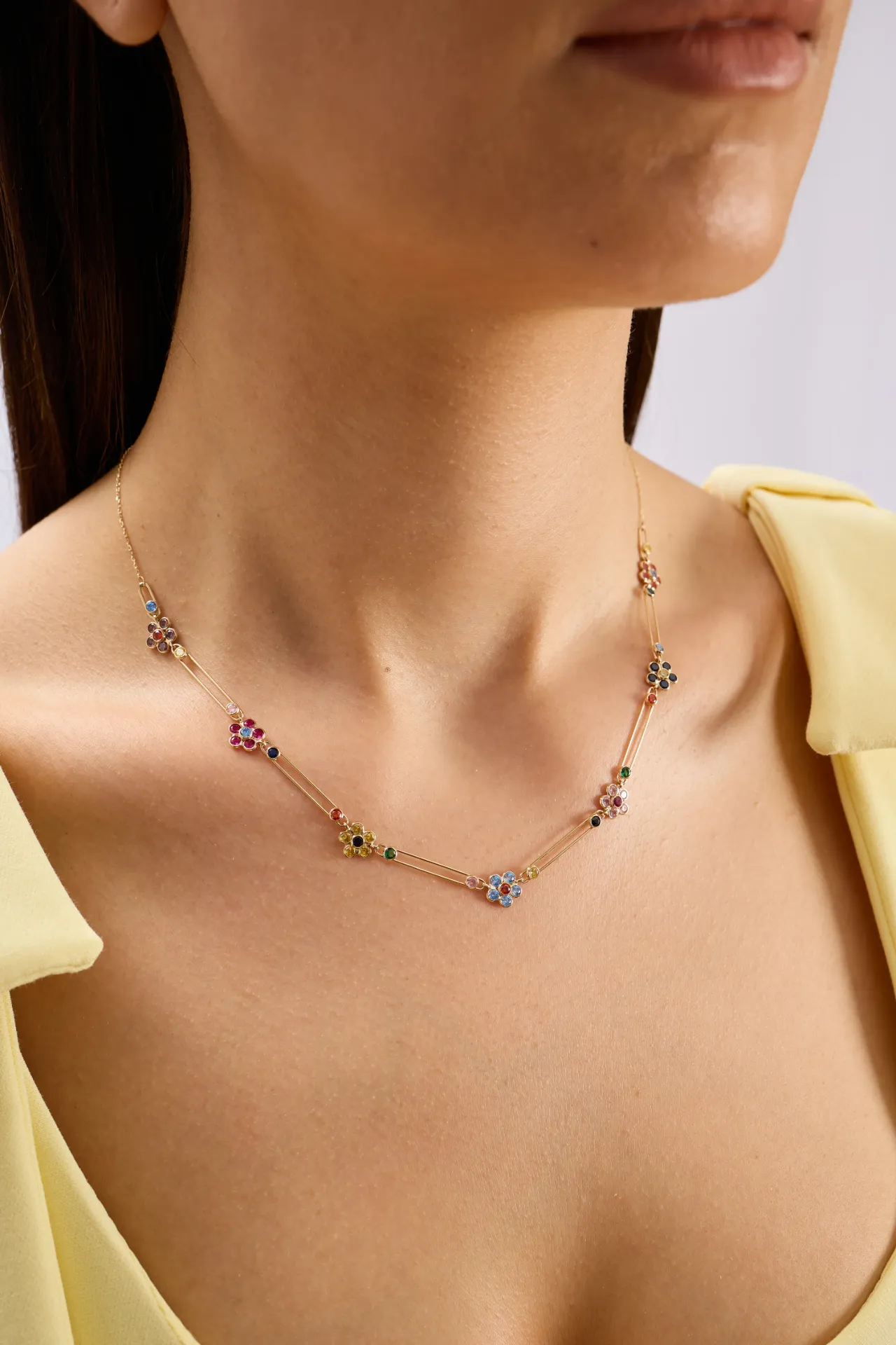 Garden Paperclip 14 Ayar Altın Kadın Kolye resmi