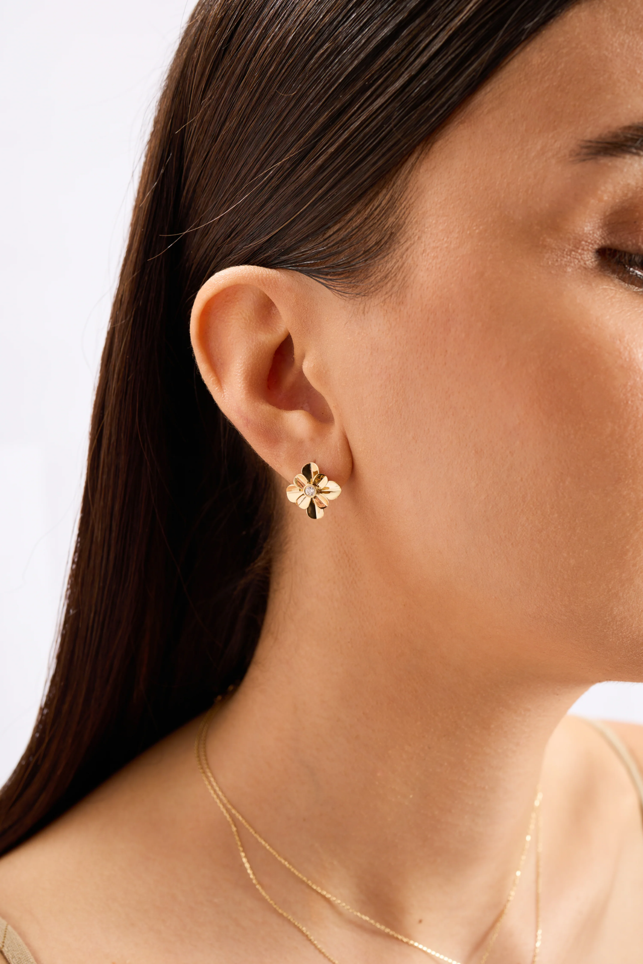 Florin 14 Ayar Altın Kadın Küpe resmi