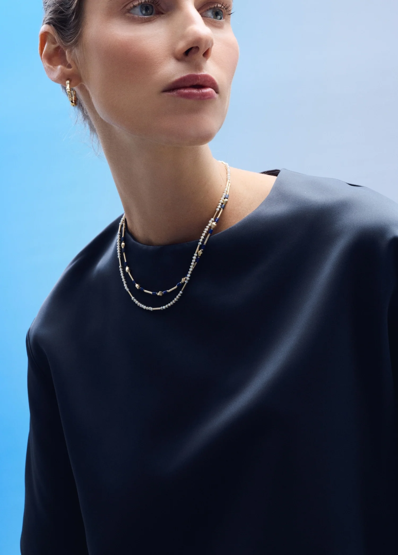 Nocturne 14 Ayar Altın Kolye resmi