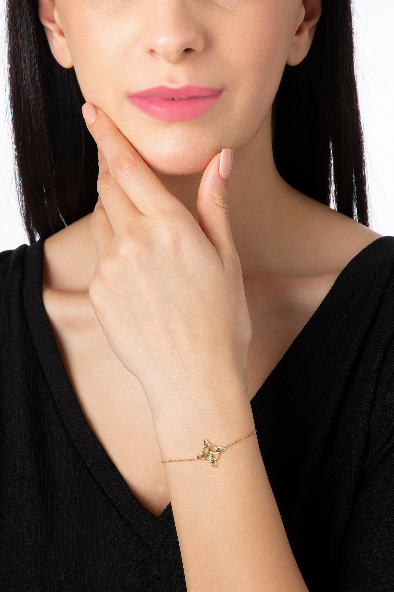 Pure Magic Knot Sarı Altın Göz Bilezik resmi