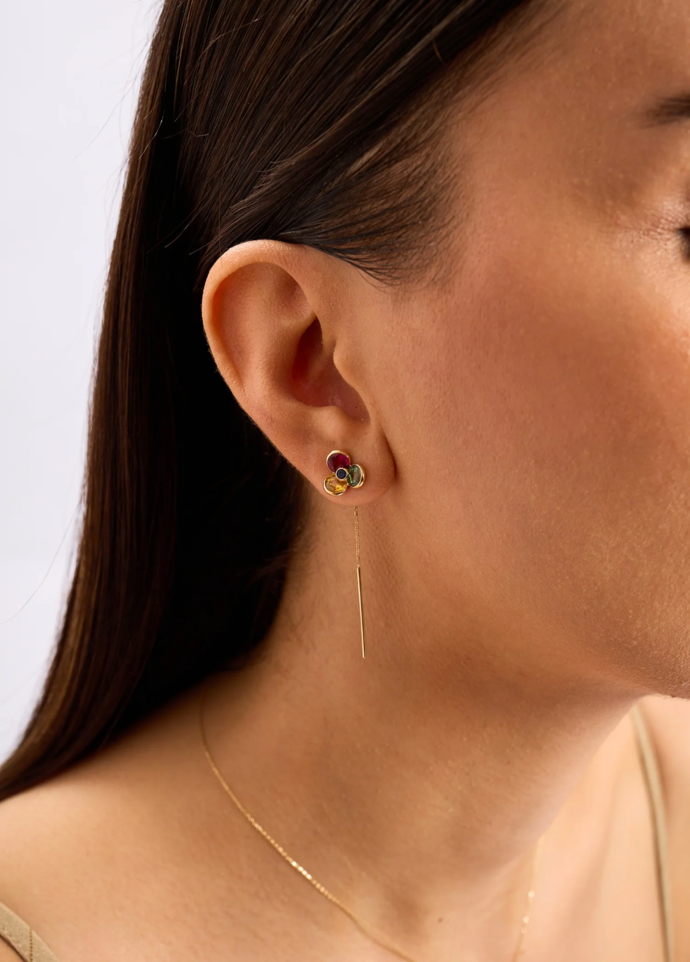 Caliora Flower 14 Ayar Altın Küpe resmi