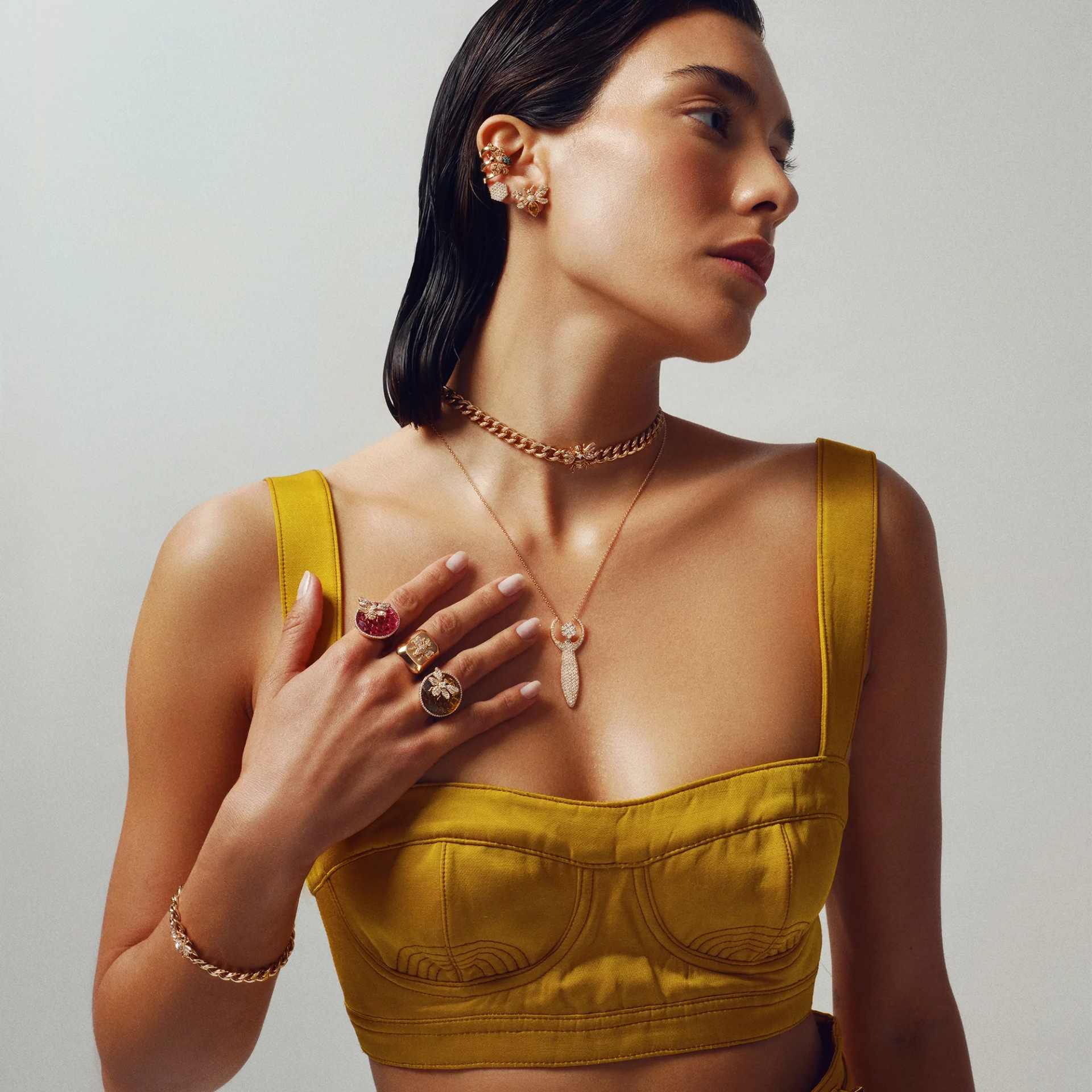 Queen Bee Bon Bon Turmalin Yüzük resmi