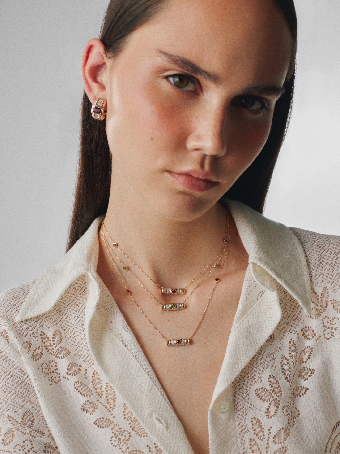 Morphose02 Peridot Taşlı Kolye resmi