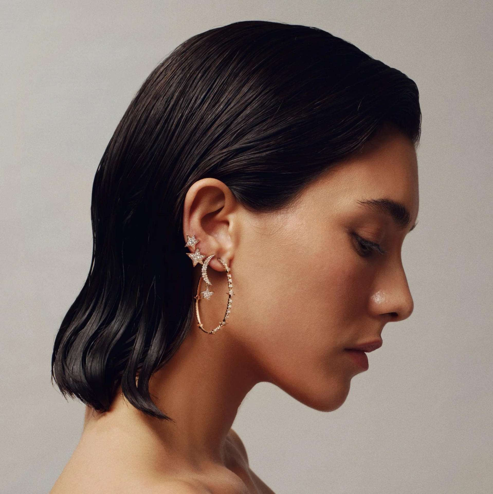 Sirius Star Pırlanta Küpe resmi