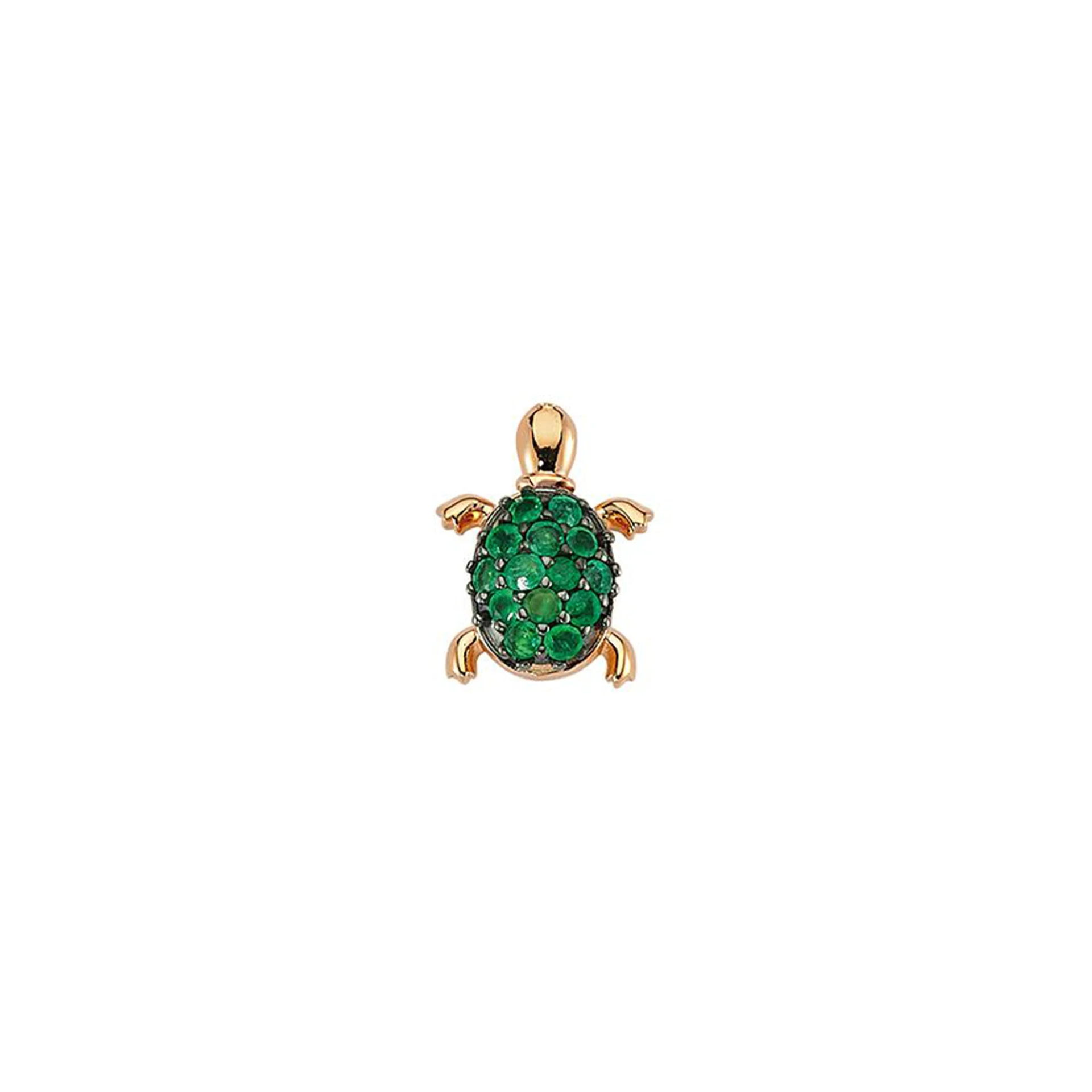 Turtle Zümrüt Küpe resmi