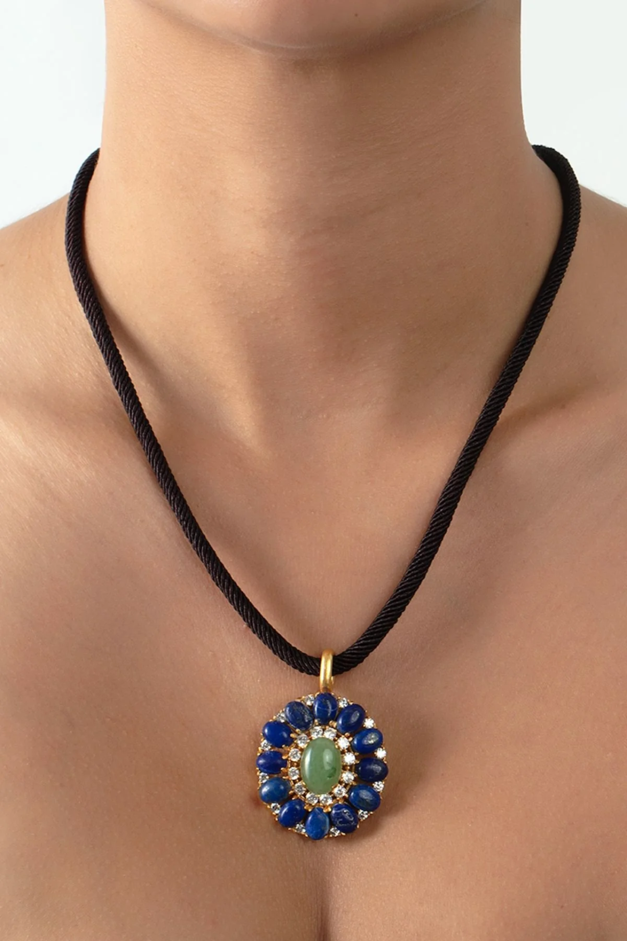 Santorini Lapis Kolye resmi
