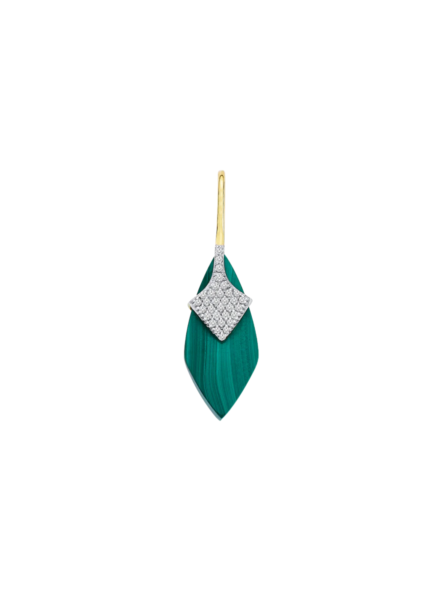 Drop Of Life Malahit Altın Küpe resmi