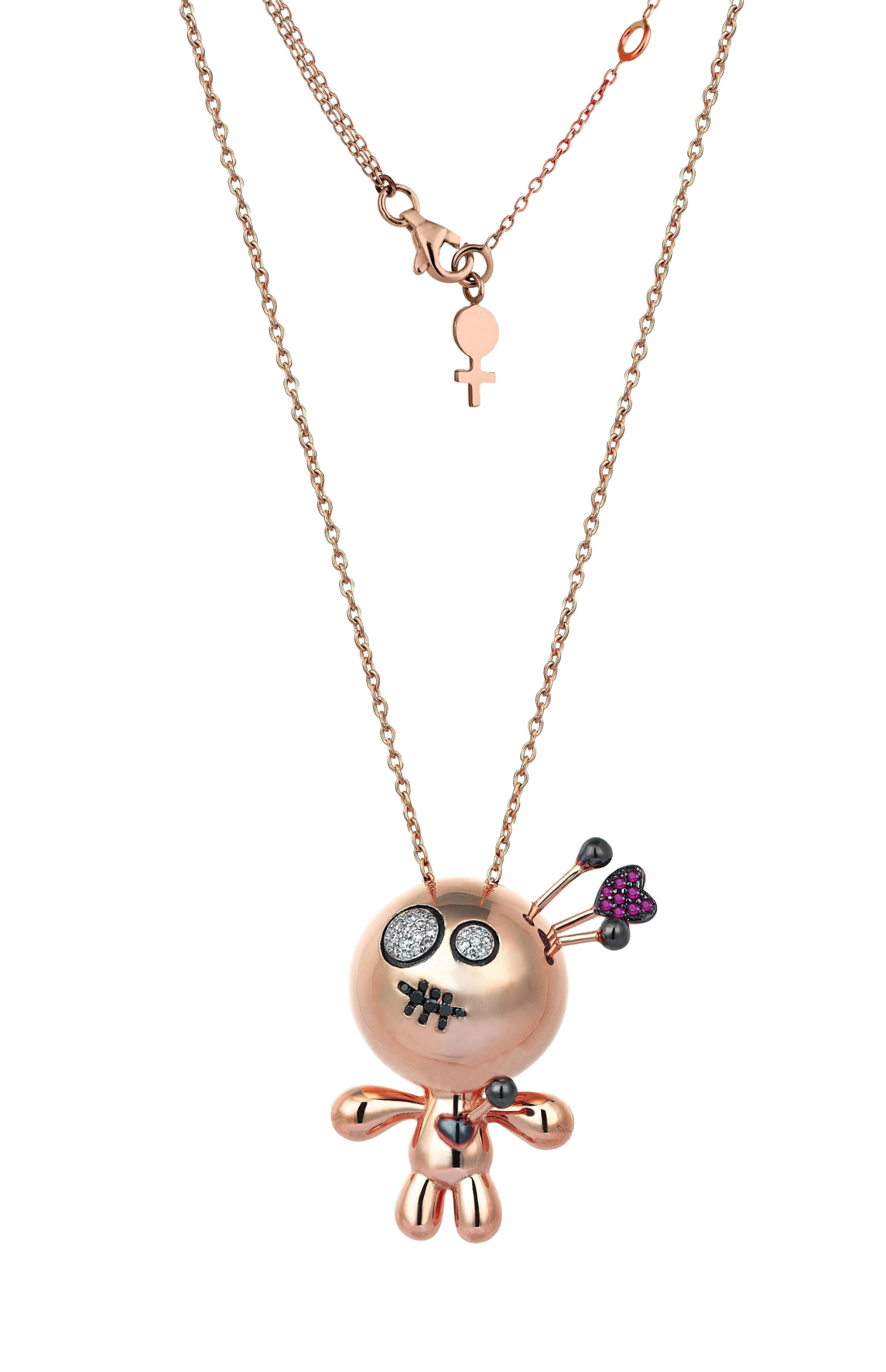 Brigette Loa Dolls Pembe Altın Kolye resmi