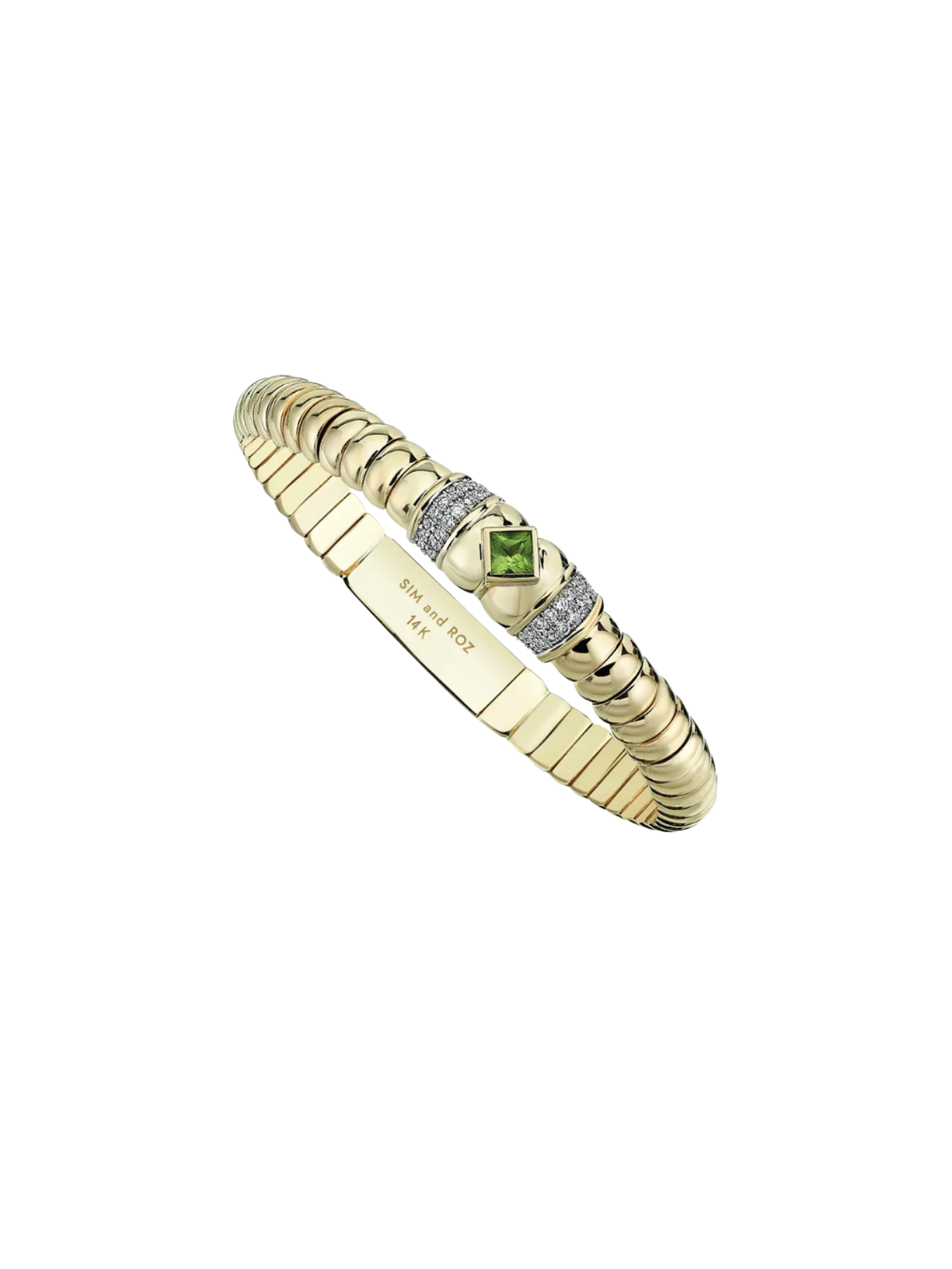 Morphose02 Peridot Taşlı Kelepçe Bilezik resmi