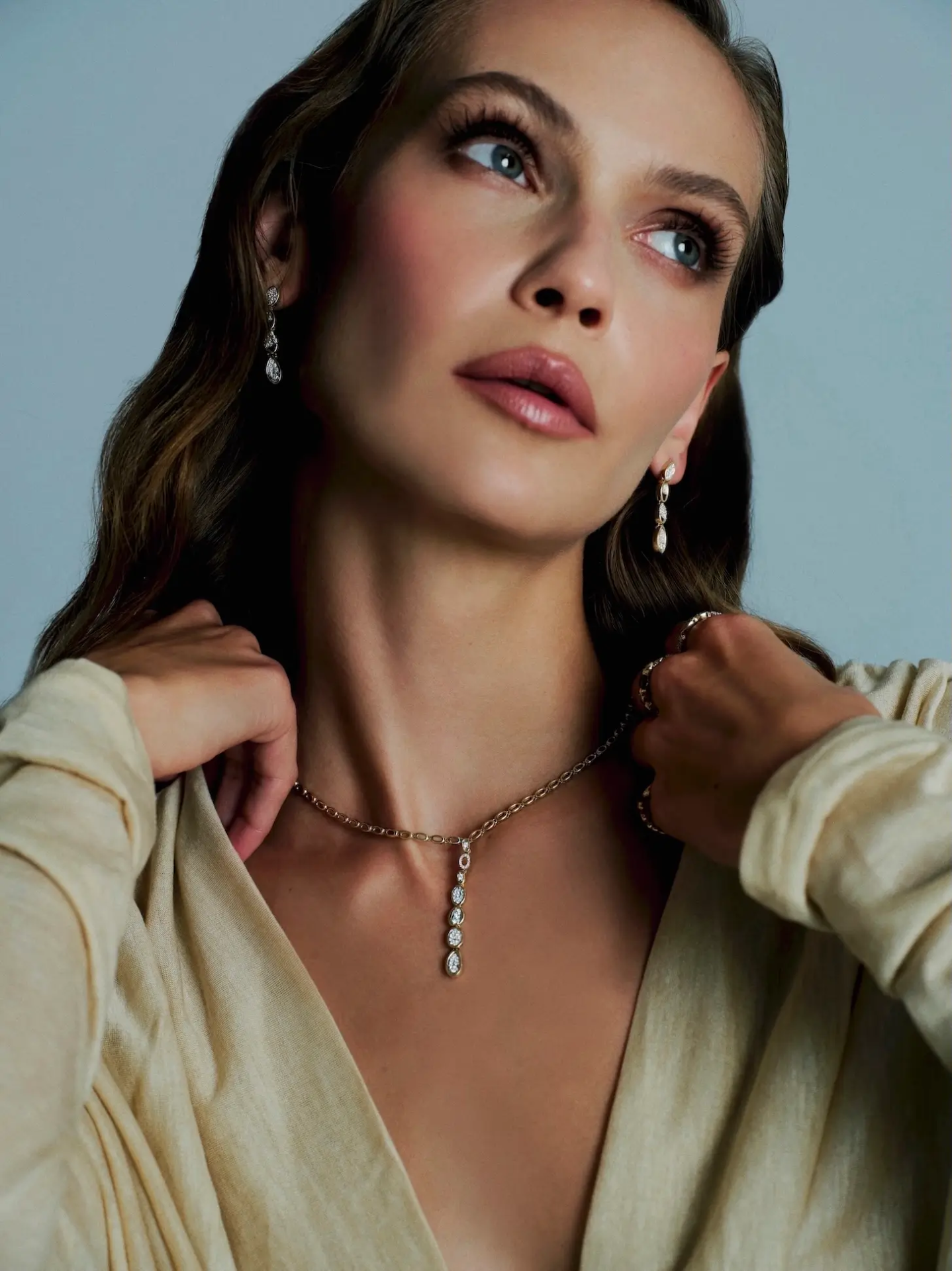 Loops Lariat Pırlanta Kolye resmi